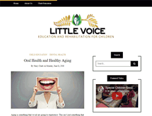 Tablet Screenshot of littlevoice.ca